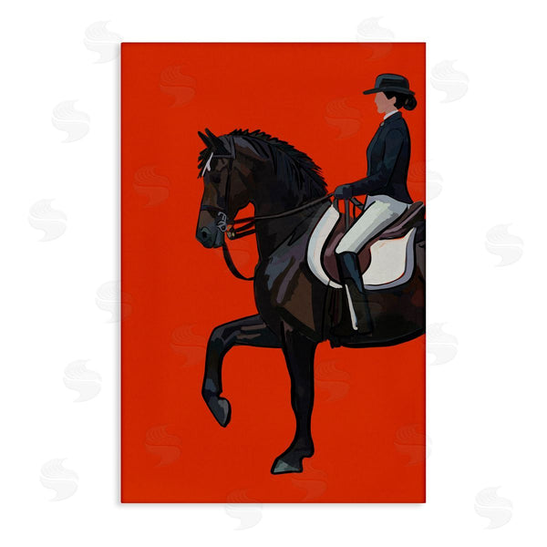 stupell industries Amelia Noyes | Jockey and Horse on Orange