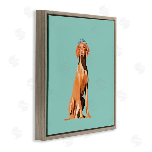 Stupell Industries Amelia Noyes | Labrador Dog With Crown Wall Art