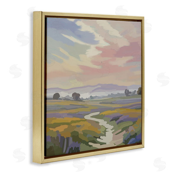 Stupell Industries Amelia Noyes | Lavender Fields Beneath Sunset
