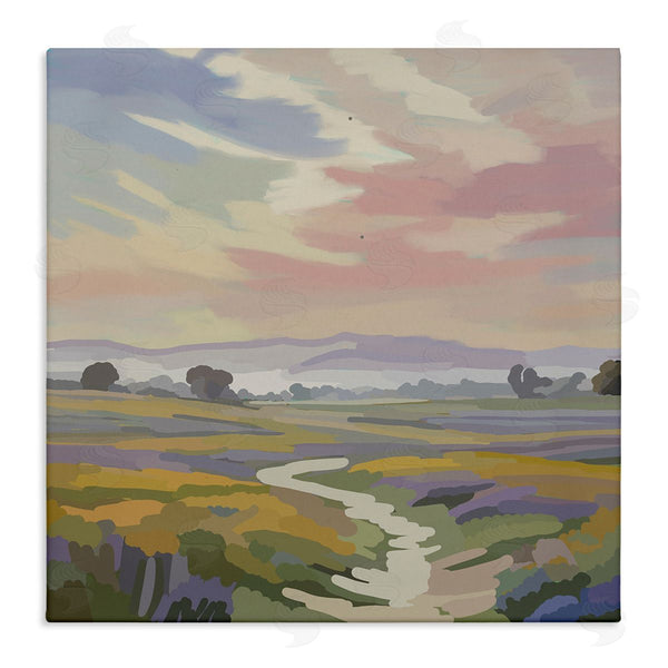 stupell industries Amelia Noyes | Lavender Fields Beneath Sunset