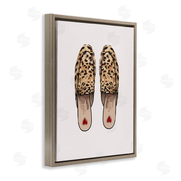 Stupell Industries Amelia Noyes | Leopard Pattern Loafers Wall Art