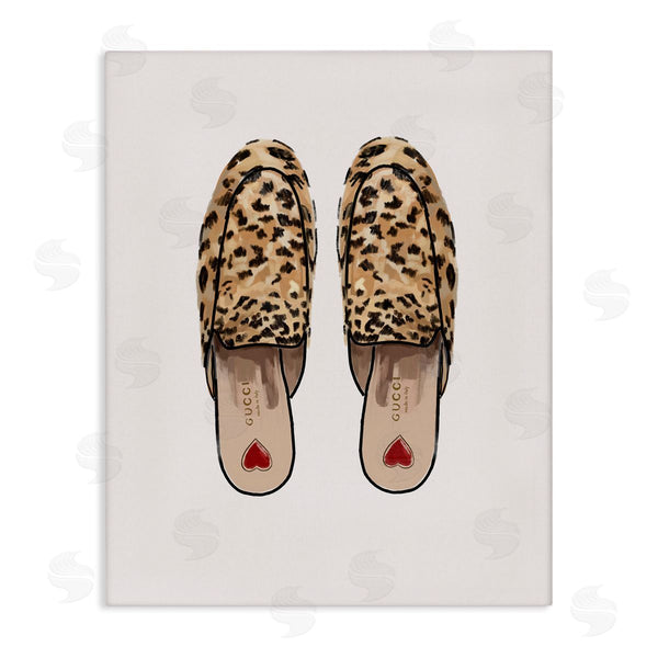 stupell industries Amelia Noyes | Leopard Pattern Loafers Wall Art