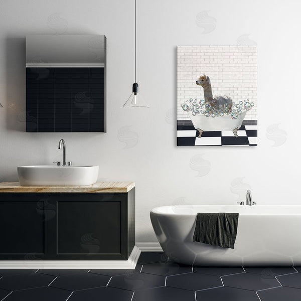 Stupell Industries Amelia Noyes | Llama In Bathtub Wall Art