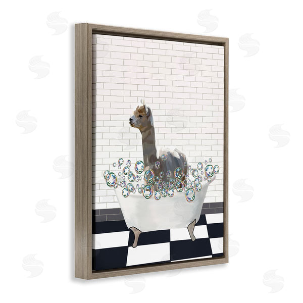 Stupell Industries Amelia Noyes | Llama In Bathtub Wall Art