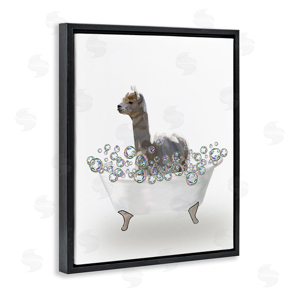 Stupell Industries Amelia Noyes | Llama In Bubble Bath Wall Art