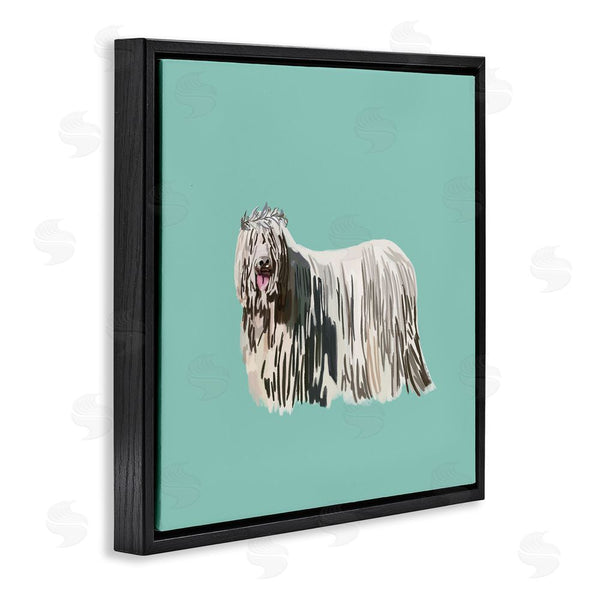 Stupell Industries Amelia Noyes | Long Haired Dog In Crown Wall Art