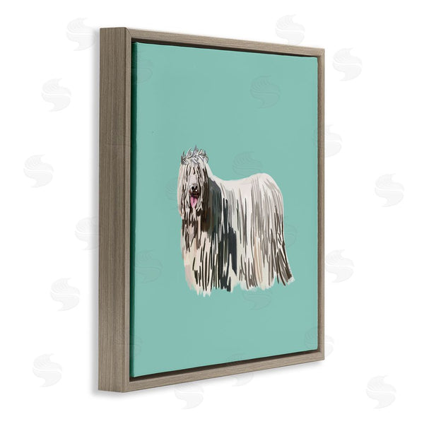 Stupell Industries Amelia Noyes | Long Haired Dog In Crown Wall Art