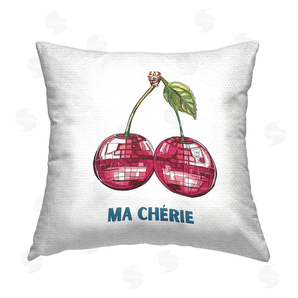 Stupell Industries Amelia Noyes | Ma Cherie & Cherries Printed Throw Pillow