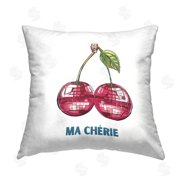 stupell industries Amelia Noyes | Ma Cherie & Cherries Printed Throw Pillow