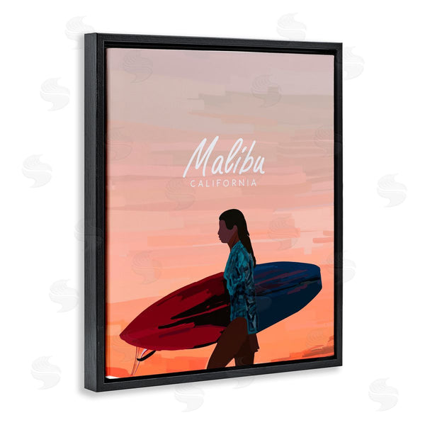 Stupell Industries Amelia Noyes | Malibu Surfer Girl Wall Art
