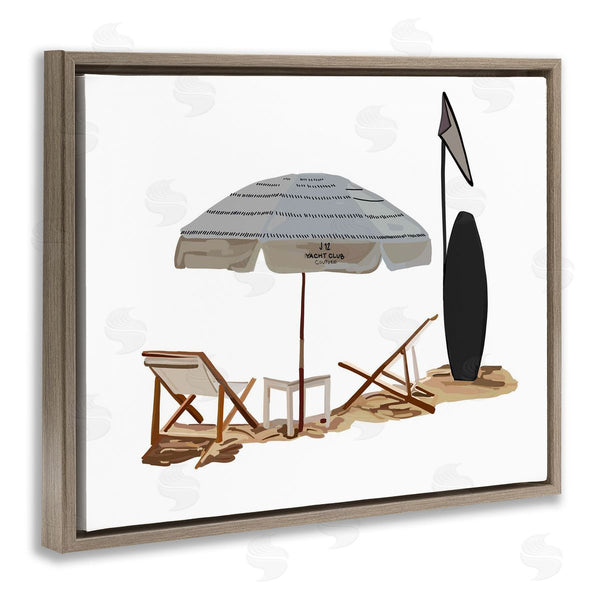 Stupell Industries Amelia Noyes | Minimal Beach Umbrella Scene Wall Art