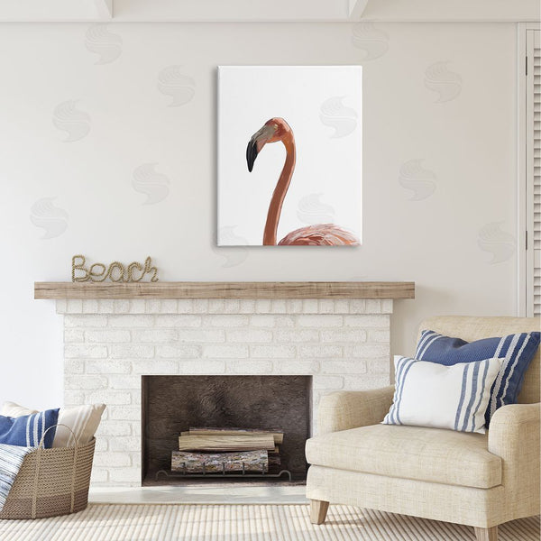 Stupell Industries Amelia Noyes | Minimal Flamingo Portrait Wall Art