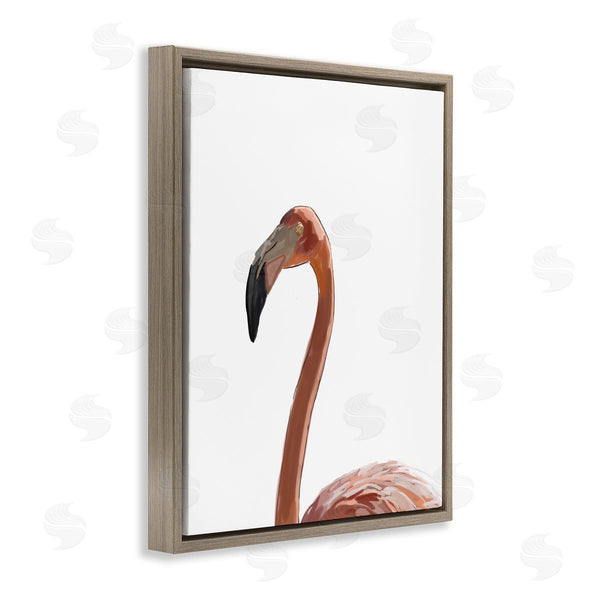 Stupell Industries Amelia Noyes | Minimal Flamingo Portrait Wall Art
