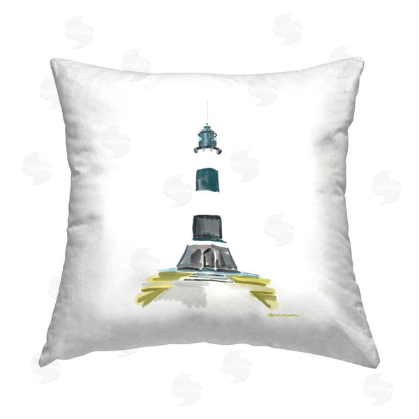 stupell industries Amelia Noyes | Minimal Lighthouse Beacon Printed Throw Pillow