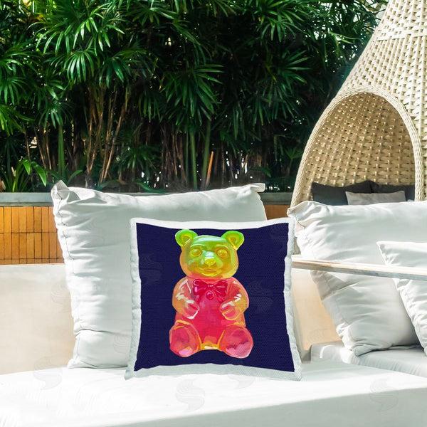 Stupell Industries Amelia Noyes | Modern Candy Bear Printed Throw Pillow