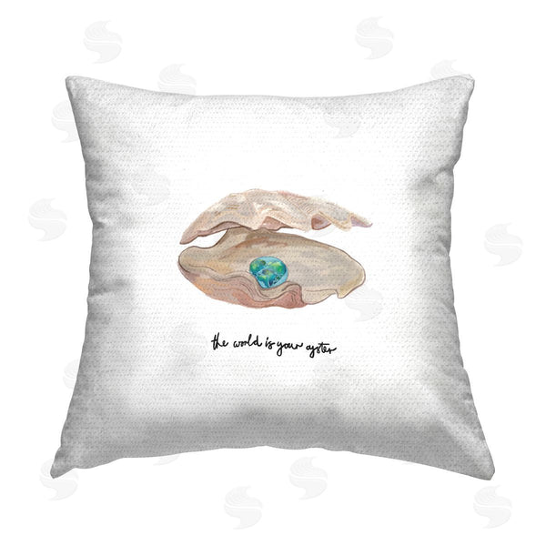 Stupell Industries Amelia Noyes | Motivating Oyster Pearl Printed Throw Pillow