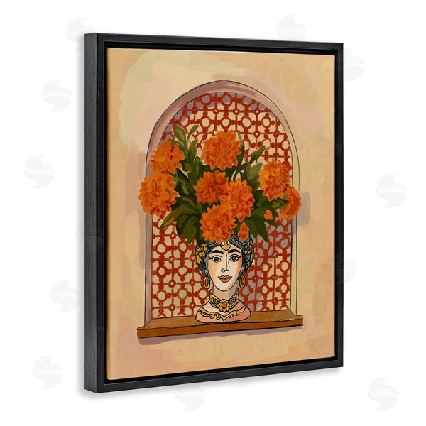 Stupell Industries Amelia Noyes | Ornate Flower Head Vase