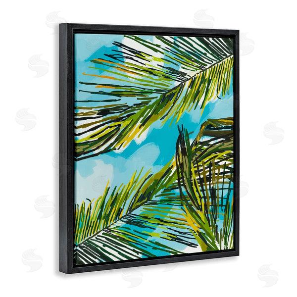 Stupell Industries Amelia Noyes | Palm Leaves Blue Sky Wall Art