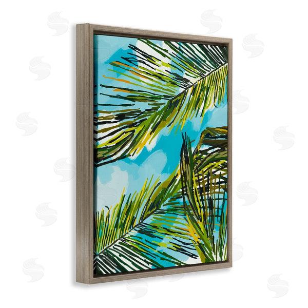 Stupell Industries Amelia Noyes | Palm Leaves Blue Sky Wall Art