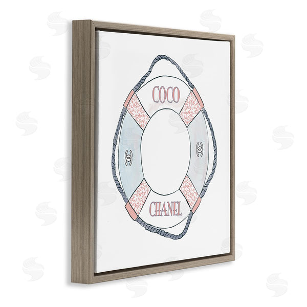 Stupell Industries Amelia Noyes | Pastel Fashion Motif Buoy Chic Nautical Preserver Wall Art