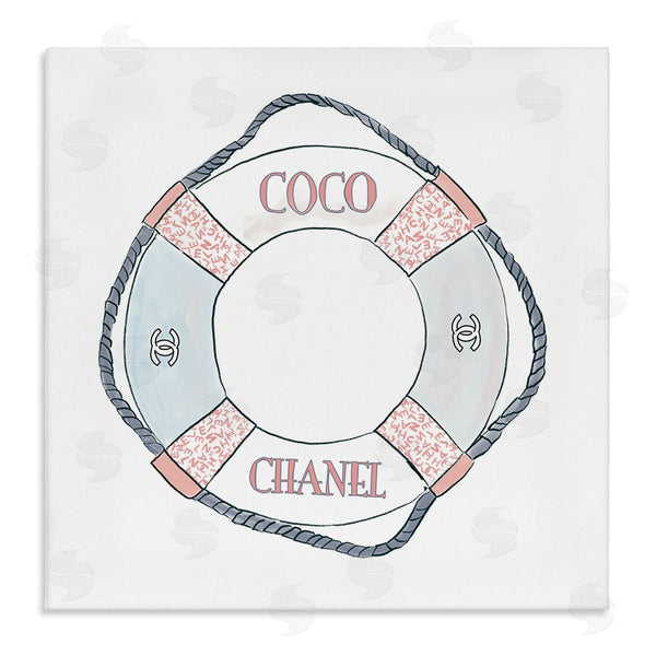 stupell industries Amelia Noyes | Pastel Fashion Motif Buoy Chic Nautical Preserver Wall Art