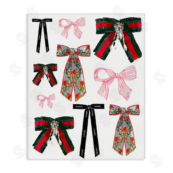 stupell industries Amelia Noyes | Patterned Fashion Ribbons Wall Art