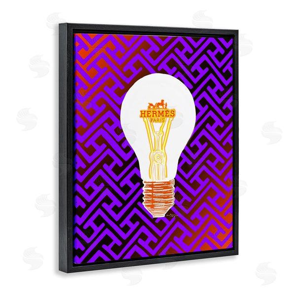 Stupell Industries Amelia Noyes | Patterned Glam Lightbulb Wall Art