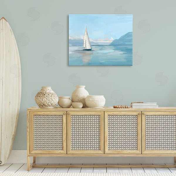 Stupell Industries Amelia Noyes | Peaceful Sailboat On Water Wall Art