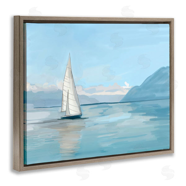 Stupell Industries Amelia Noyes | Peaceful Sailboat On Water Wall Art
