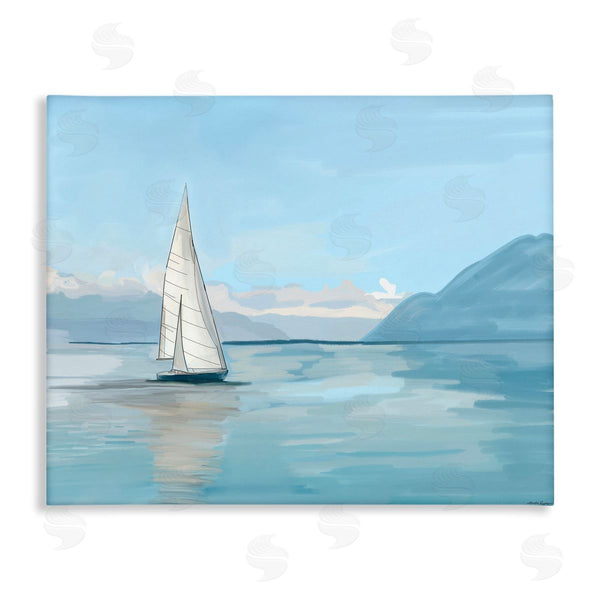 stupell industries Amelia Noyes | Peaceful Sailboat on Water Wall Art