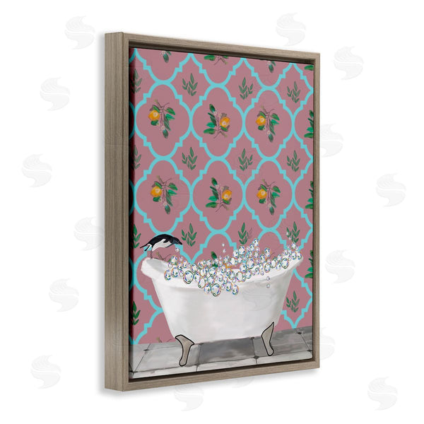 Stupell Industries Amelia Noyes | Penguin Jumping In Tub Wall Art