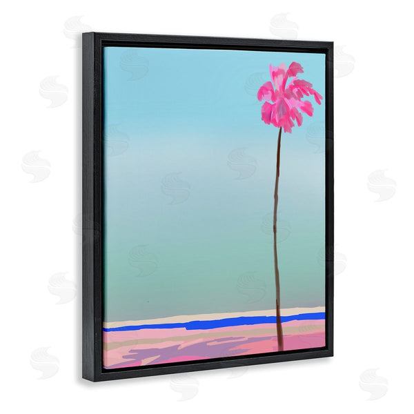 Stupell Industries Amelia Noyes | Pink & Blue Beach Palm Wall Art