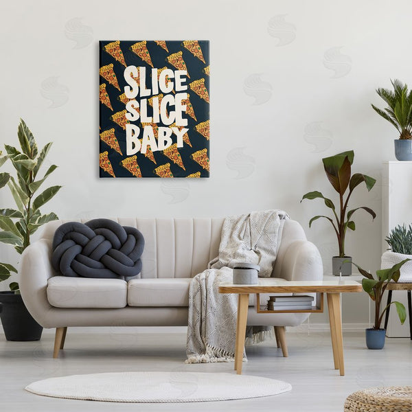 Stupell Industries Amelia Noyes | Pop Pizza Slice Baby Wall Art