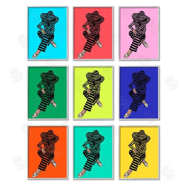 Stupell Industries Amelia Noyes | Pop Style Fashion Woman Design Wall Art