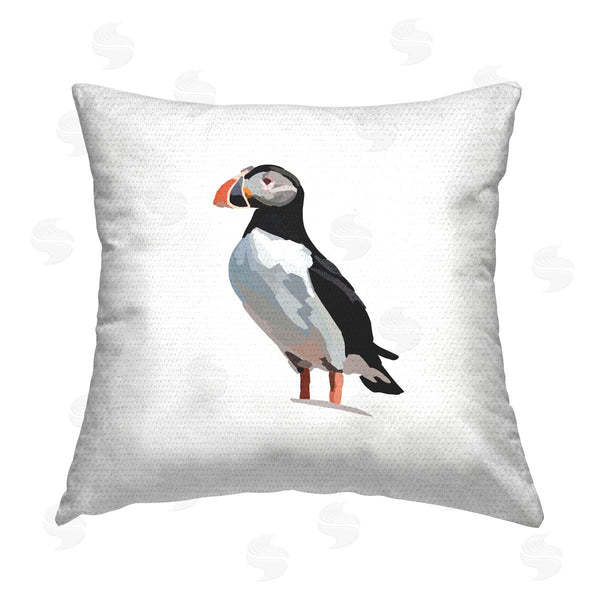 Stupell Industries Amelia Noyes | Puffin Bird Portrait Printed Throw Pillow