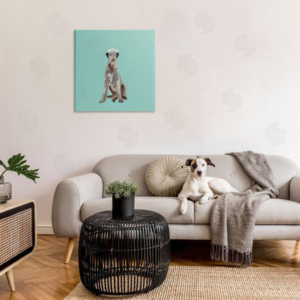 Stupell Industries Amelia Noyes | Regal Dog In Crown Wall Art