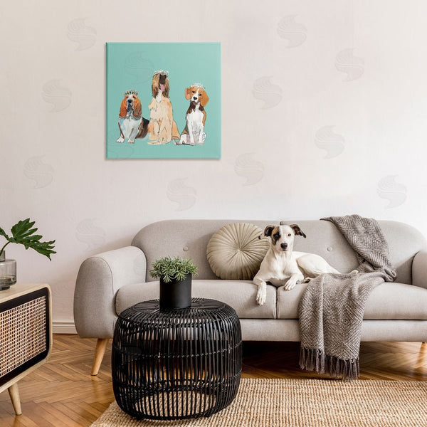 Stupell Industries Amelia Noyes | Regal Dogs With Crowns Wall Art