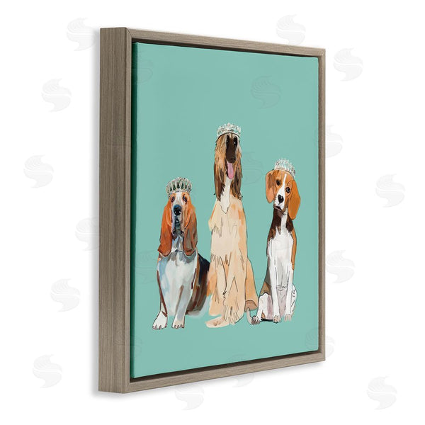 Stupell Industries Amelia Noyes | Regal Dogs With Crowns Wall Art