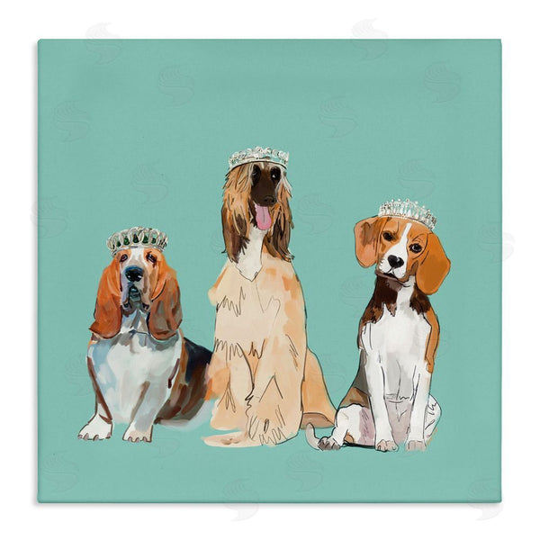 stupell industries Amelia Noyes | Regal Dogs with Crowns Wall Art