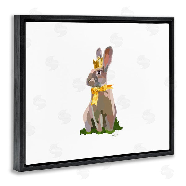 Stupell Industries Amelia Noyes | Royal Bunny With Crown Wall Art