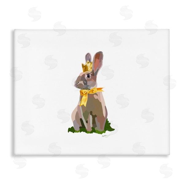 stupell industries Amelia Noyes | Royal Bunny with Crown Wall Art