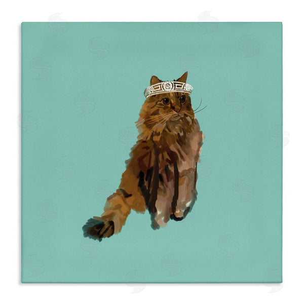stupell industries Amelia Noyes | Royal Cat in Crown Wall Art