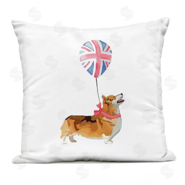 Stupell Industries Amelia Noyes | Royal Corgi Dog Balloon Printed Throw Pillow