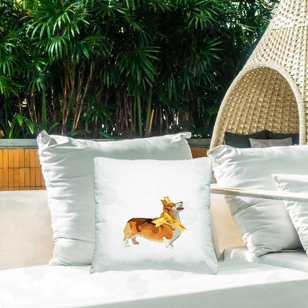 Stupell Industries Amelia Noyes | Royal Corgi With Ribbon Printed Throw Pillow