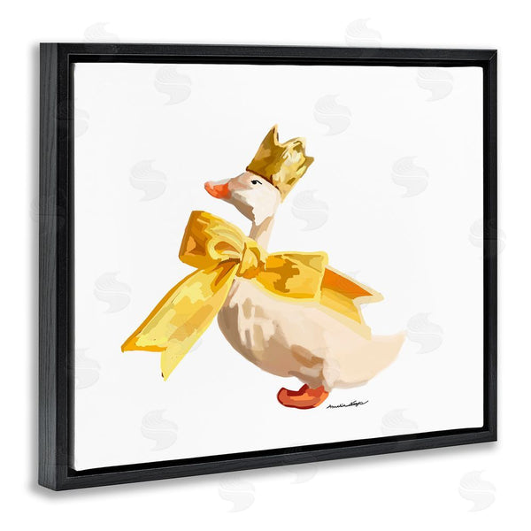 Stupell Industries Amelia Noyes | Royal Duck With Bow Wall Art