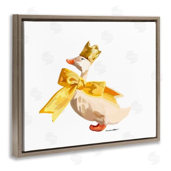 Stupell Industries Amelia Noyes | Royal Duck With Bow Wall Art