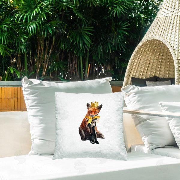 Stupell Industries Amelia Noyes | Royal Fox In Crown Printed Throw Pillow