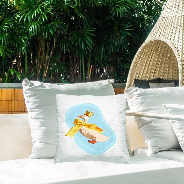 Stupell Industries Amelia Noyes | Royal Goose With Bow Printed Throw Pillow