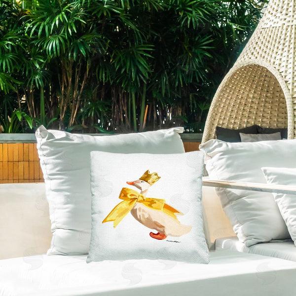 Stupell Industries Amelia Noyes | Royal Goose With Ribbon Printed Throw Pillow