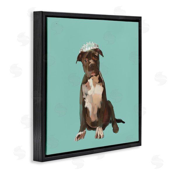 Stupell Industries Amelia Noyes | Royal Pit Bull In Crown Wall Art